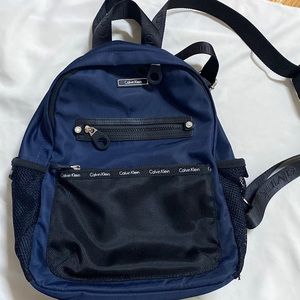 Calvin Klein Navy blue nylon backpack